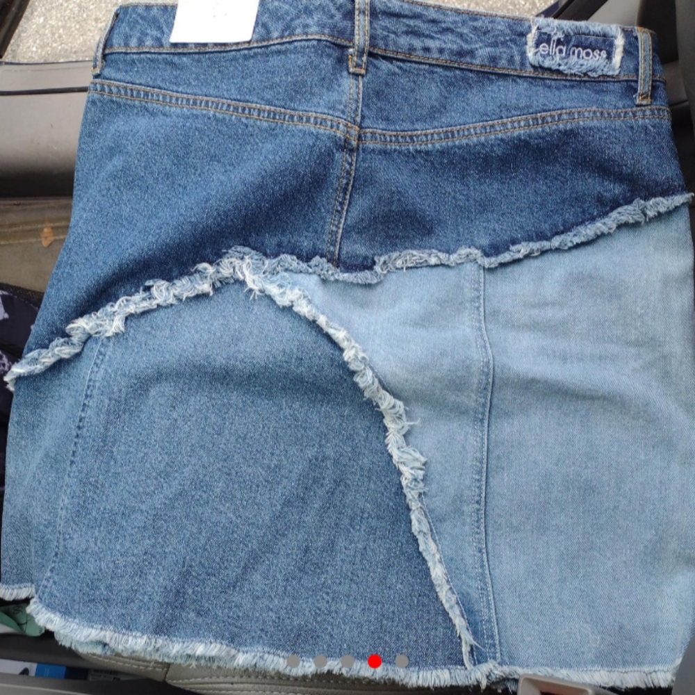 Ella Moss jean patchwork skirt brand new with tags retails for 109.50 s